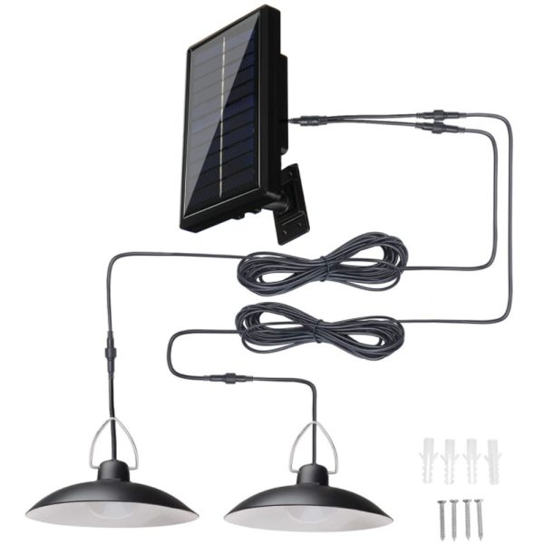 LED Remote Control Solar Powered Indoor Outdoor Split Lamp_5